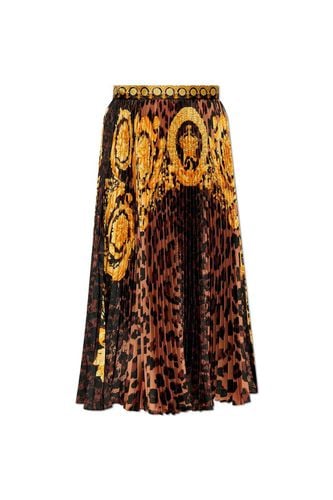 Wild Barocco-printed High-waist Pleated Mini Skirt - Versace - Modalova