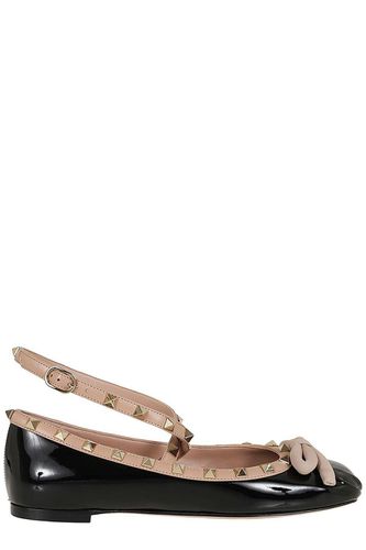 Garavani Rockstud Square-toe Ballet Flats - Valentino Garavani - Modalova