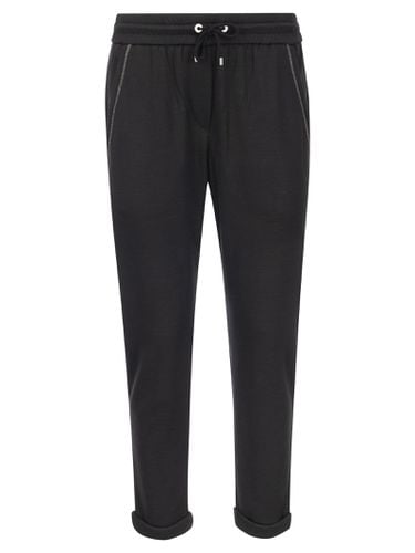 Cotton-silk Fleece Trousers - Brunello Cucinelli - Modalova