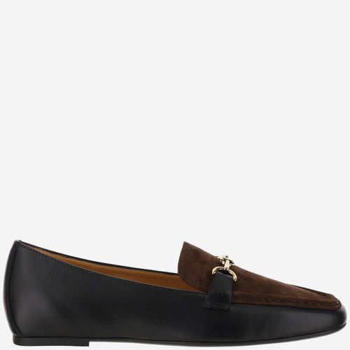 Tod's Leather Loafers With Logo - Tod's - Modalova