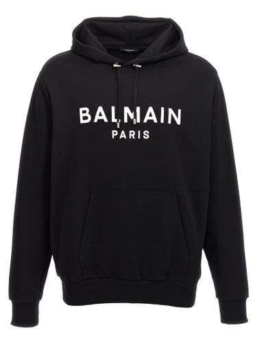 Balmain Logo Print Hoodie - Balmain - Modalova