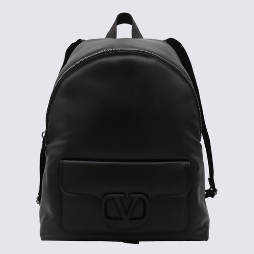 Black Leather Backpack - Valentino Garavani - Modalova