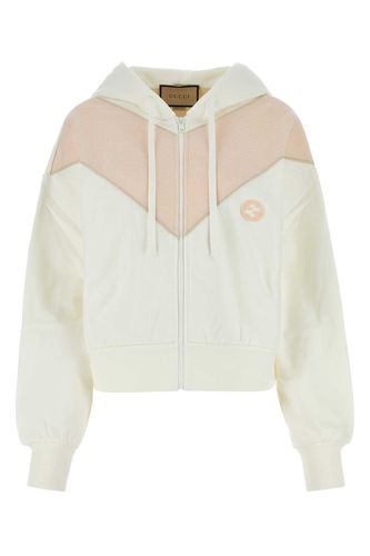 Gucci White Jersey Sweatshirt - Gucci - Modalova