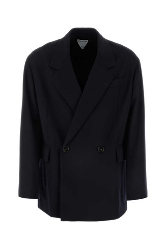 Midnight Blue Wool Blazer - Bottega Veneta - Modalova