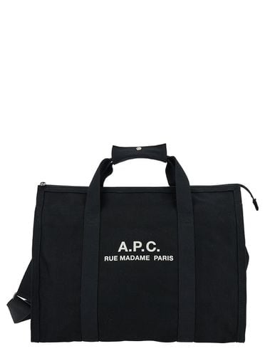 A. P.C. Gym Bag With Contrasting Logo Print In Cotton Man - A.P.C. - Modalova