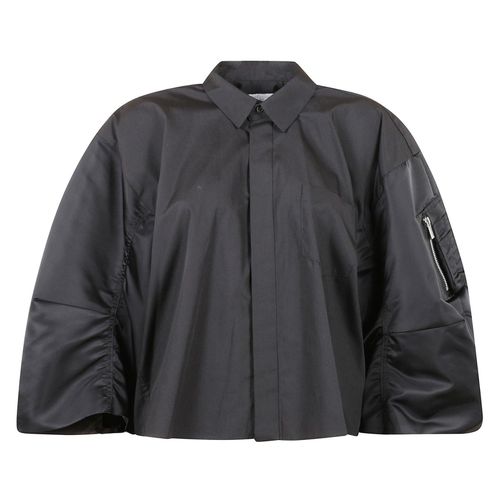 Sacai Cropped Poplin Shirt - Sacai - Modalova