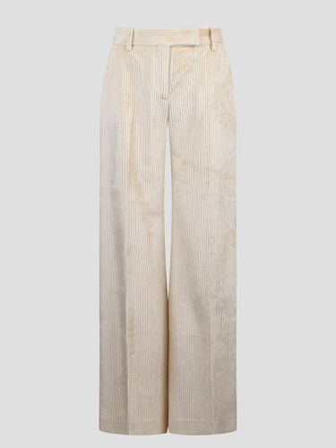 Ribbed Flared Trousers - Ermanno Scervino - Modalova