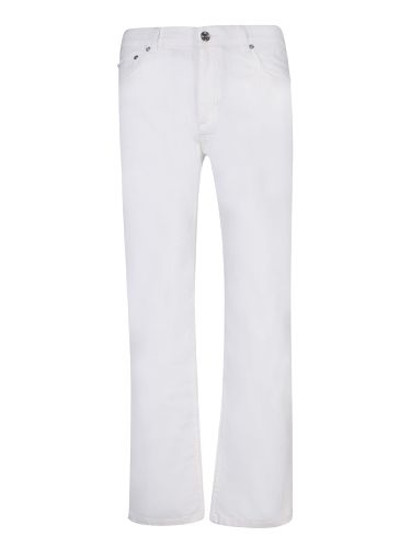 Etro Tonal Paisley White Trousers - Etro - Modalova