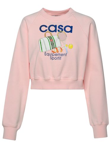 Equipement Sportif Pink Organic Cotton Sweatshirt - Casablanca - Modalova