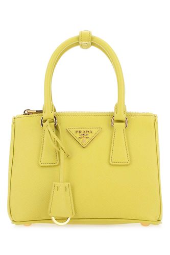 Prada Yellow Leather Handbag - Prada - Modalova