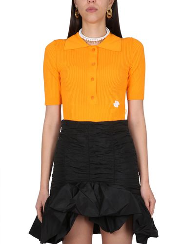 Patou Orange Cotton Polo Shirt - Patou - Modalova