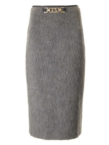 Wool And Mohair Pencil Skirt - Moncler - Modalova