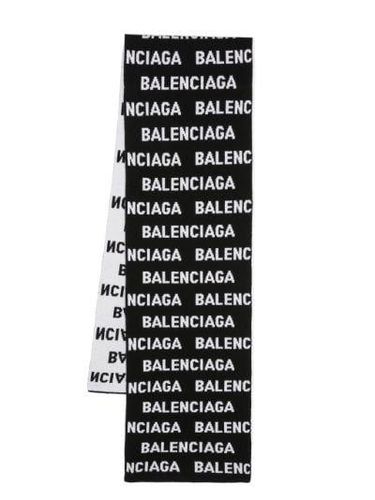 Balenciaga Logo Intarsia Scarf - Balenciaga - Modalova