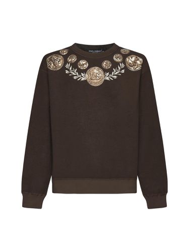Coin Print Sweatshirt - Dolce & Gabbana - Modalova
