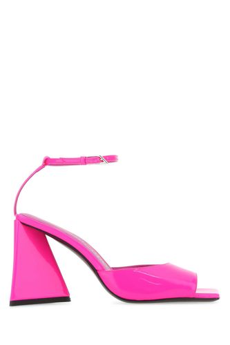 Fluo Pink Leather Piper Sandals - The Attico - Modalova