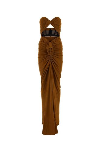 Caramel Viscose Long Dress - Saint Laurent - Modalova