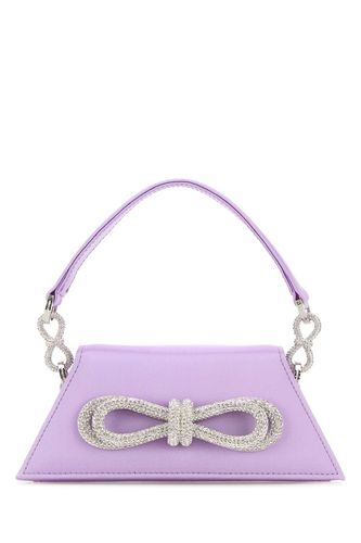 Lilac Satin Small Samantha Handbag - Mach & Mach - Modalova