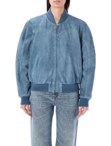 Chloé Leather Bomber Jacket - Chloé - Modalova