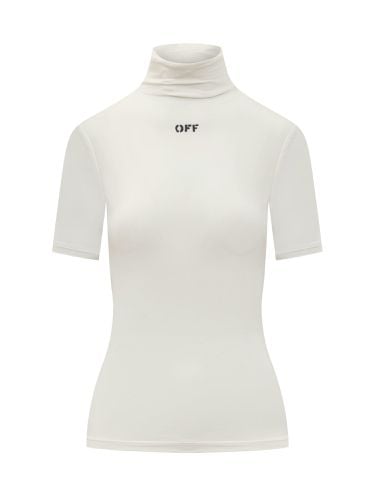 Off-White Turtlneck T-shirt - Off-White - Modalova