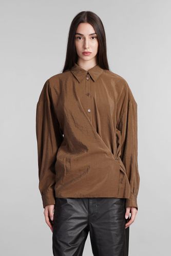 Lemaire Shirt In Brown Silk - Lemaire - Modalova