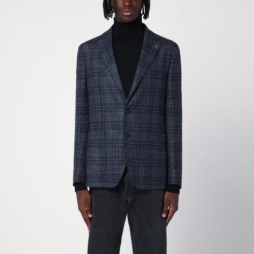 Single-breasted Checked Jacket - Tagliatore - Modalova