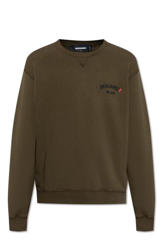 Logo-embossed Crewneck Sweatshirt - Dsquared2 - Modalova