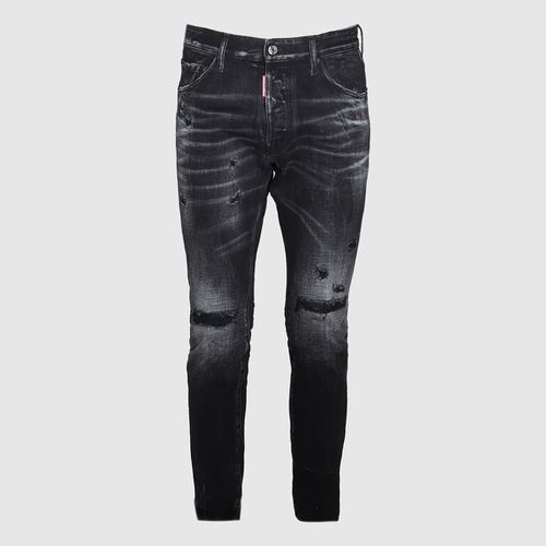 Dsquared2 Black Cotton Denim Jeans - Dsquared2 - Modalova