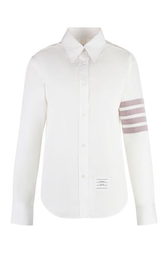 Button-down Collar Cotton Shirt - Thom Browne - Modalova