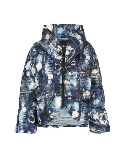 Short Down-jacket With Allover Pattern - John Richmond - Modalova