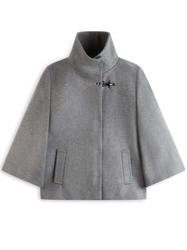 Fay Grey Wool Blend Fabric Cape - Fay - Modalova