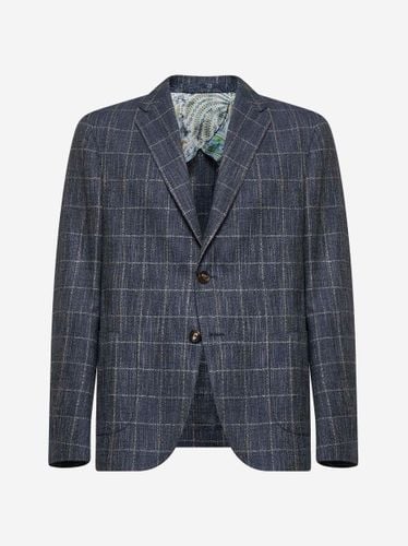 Checked Canvas Single-breasted Blazer - Etro - Modalova