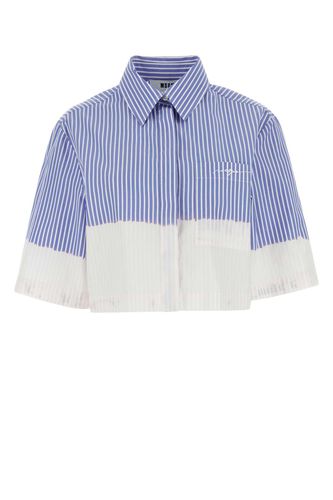 MSGM Embroidered Poplin Shirt - MSGM - Modalova