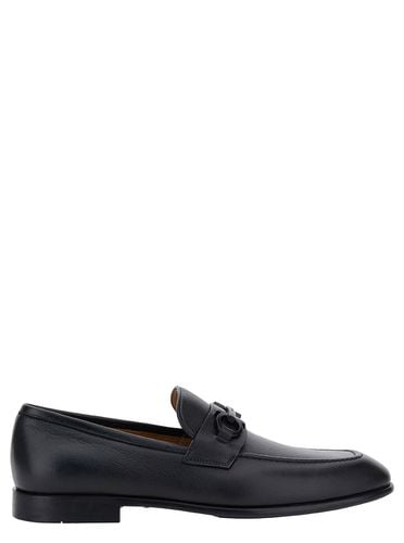 Loafers With Gancini Detail In Leather Man - Ferragamo - Modalova