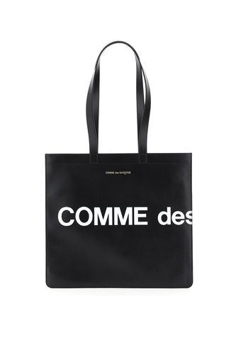 Leather Tote Bag With Logo - Comme des Garçons Wallet - Modalova