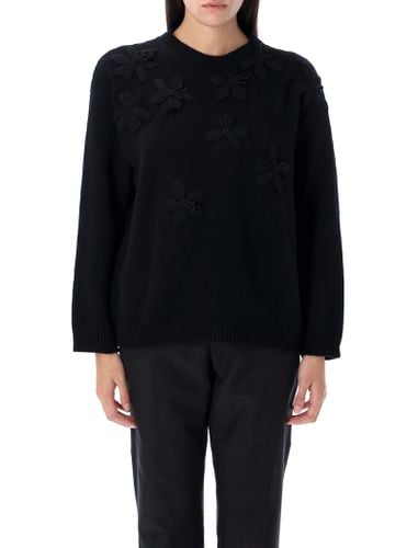 Embroidered Wool Sweater - Valentino Garavani - Modalova