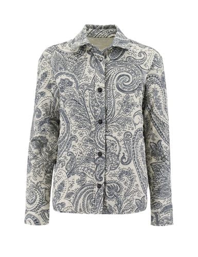 Shirt Jacket With Paisley Print - Etro - Modalova