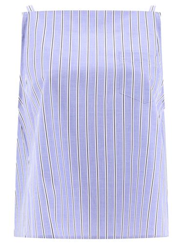 Boat Neck Pleated Poplin Camisole - Sacai - Modalova