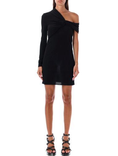 One Shoulder Draped Mini Dress - Saint Laurent - Modalova