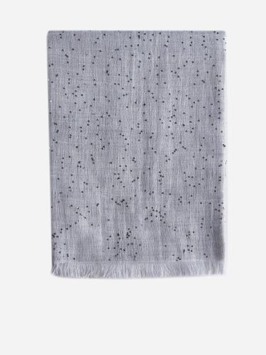 Embellished Frayed-edge Scarf - Brunello Cucinelli - Modalova