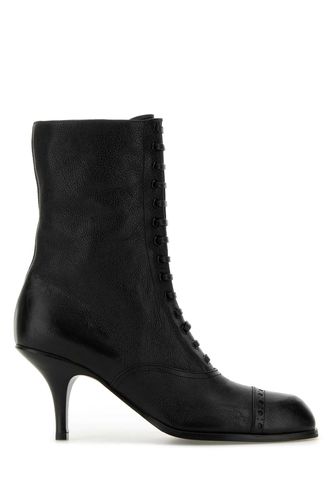 Miu Miu Black Leather Ankle Boots - Miu Miu - Modalova