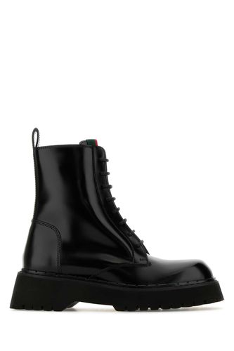 Gucci Black Leather Ankle Boots - Gucci - Modalova