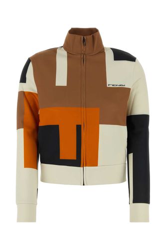 Printed Stretch Polyester Sweatshirt - Fendi - Modalova