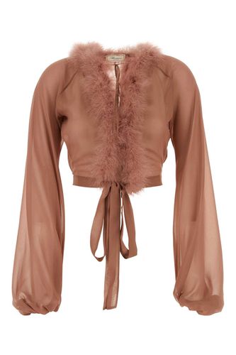 Antiqued Pink Georgette Blouse - Blumarine - Modalova