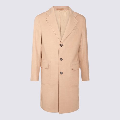 Eleventy Camel Wool Coat - Eleventy - Modalova