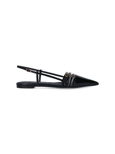 Pointed Toe Strap Slingbacks - Dolce & Gabbana - Modalova