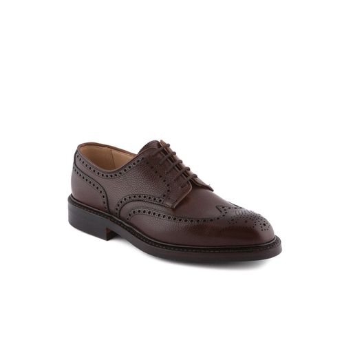 Pembroke Dark Brown Scotch Grain Calf Derby Shoe - Crockett & Jones - Modalova