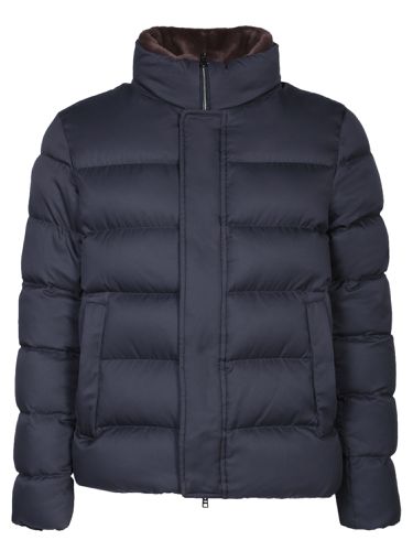 Short Down Jacket With Detachable Fur Insert - Herno - Modalova