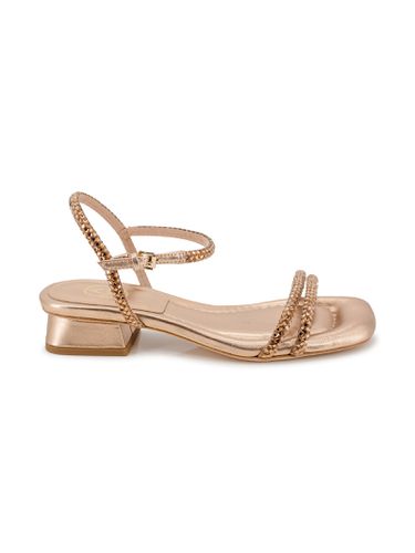 Mm Icaro Rhinestone-embellished Leather Sandals - Ash - Modalova