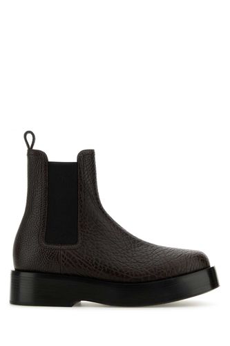 Dark Brown Leather Torino Ankle Boots - Bottega Veneta - Modalova