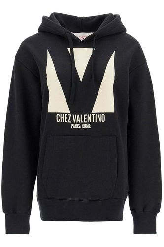 Chez Oversized Drawstring Hoodie - Valentino Garavani - Modalova